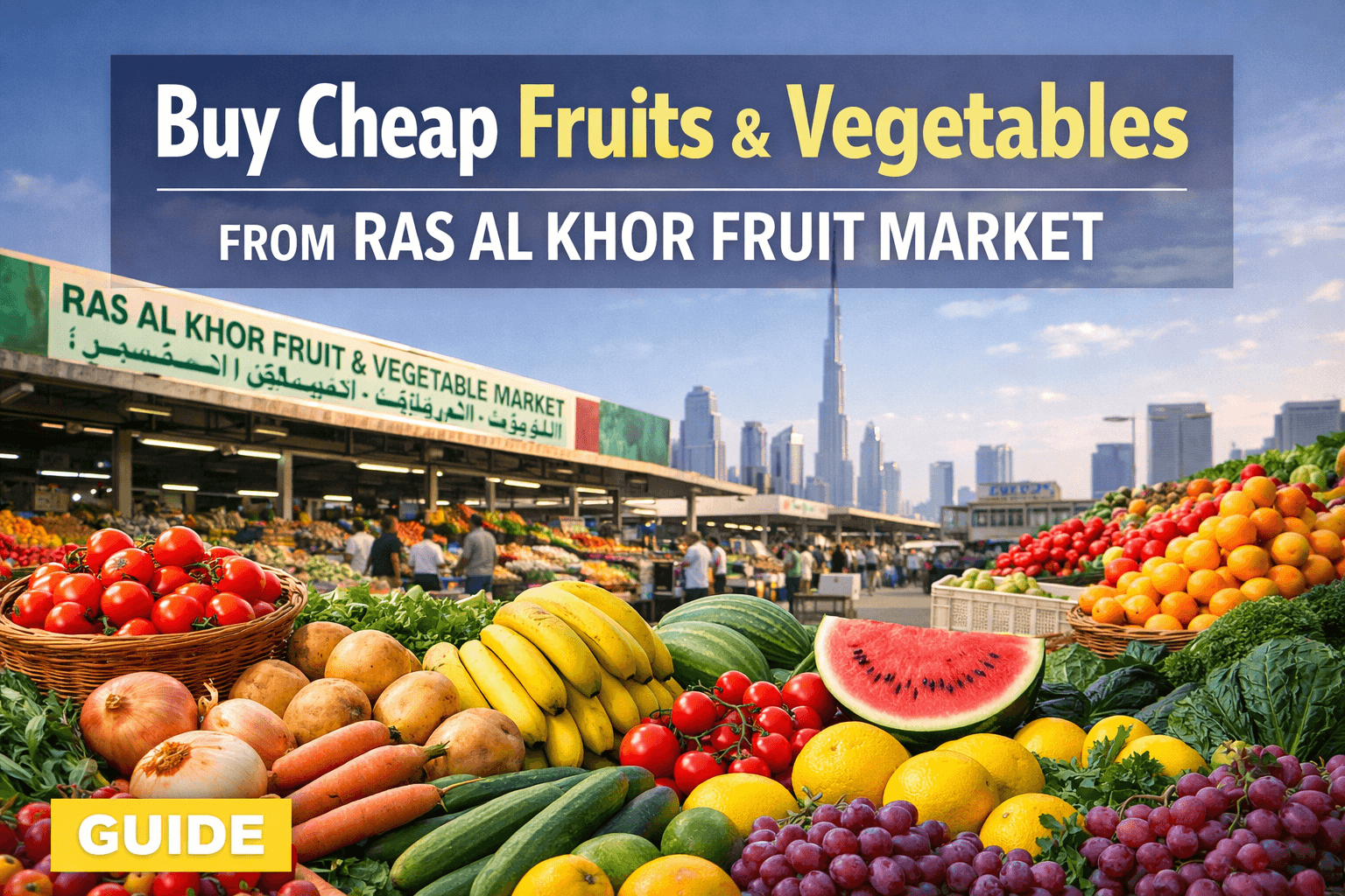 Buy Cheap Fruits and Vegetables from Ras Al Khor Fruit Market