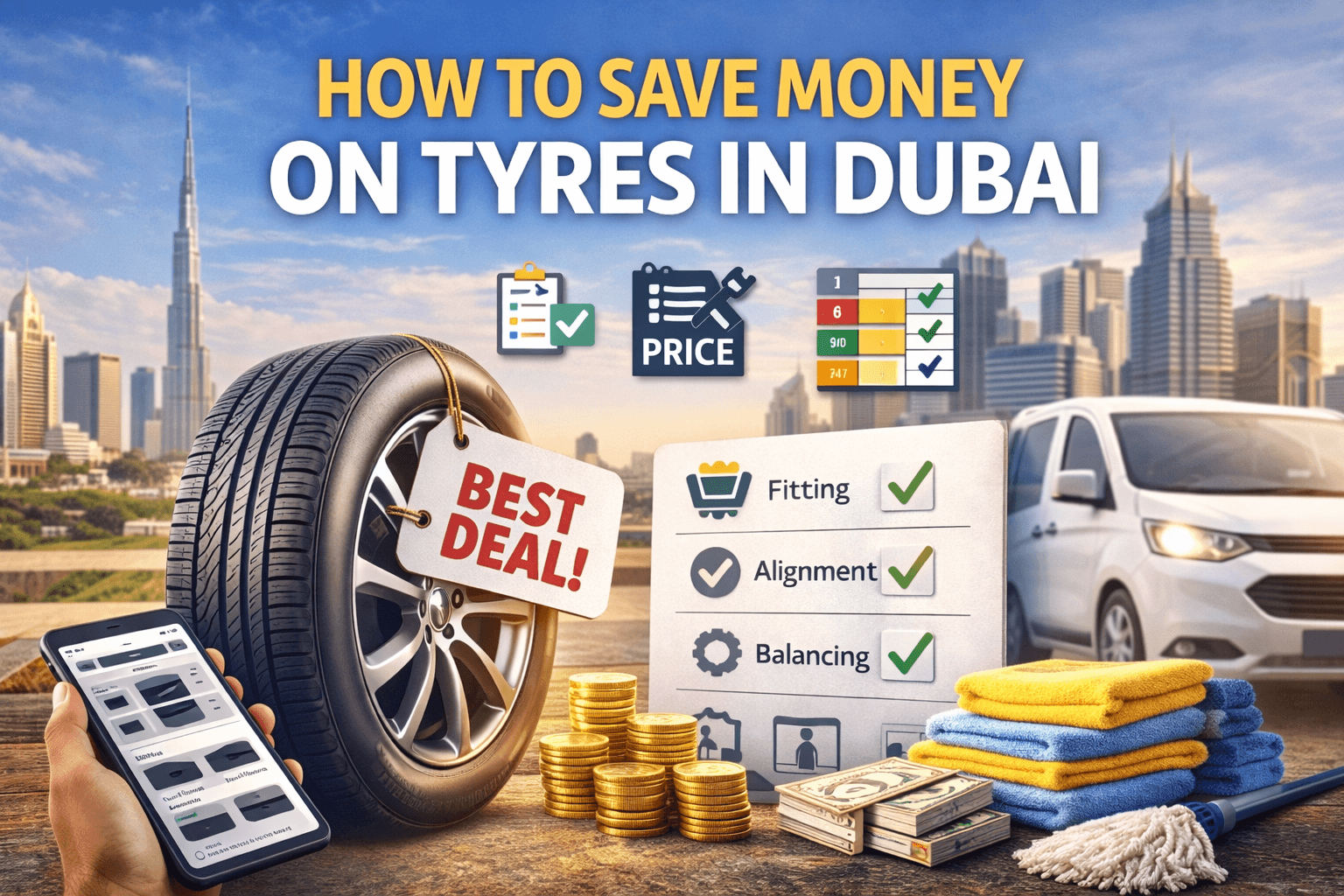 How to Save Money on Tyres in Dubai