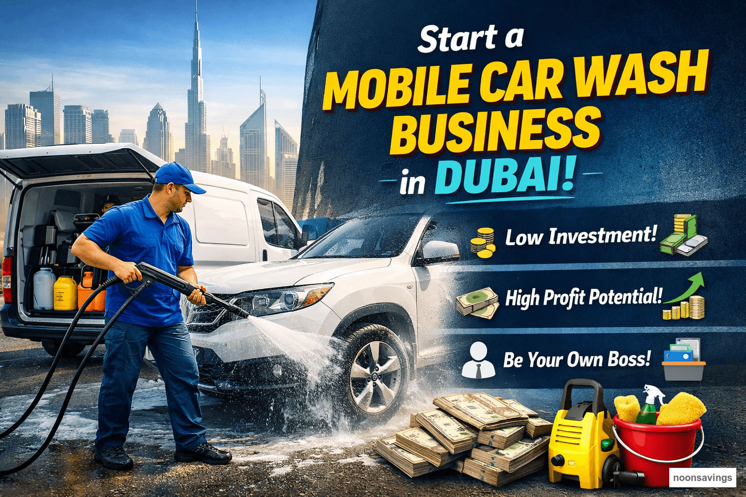 How to Start a Mobile Car Wash Business in Dubai with Low Investment